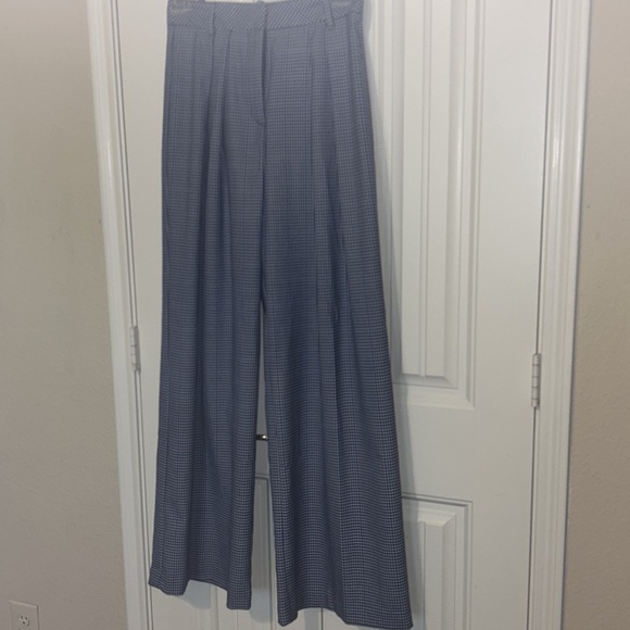 Trina Turk gingham open wide slacks - Picture 2 of 11